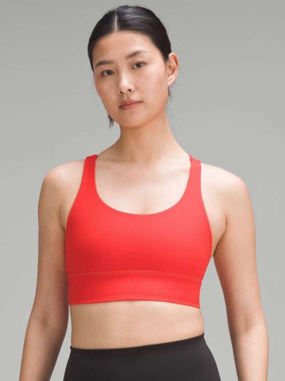 lululemon Energy Longline Bra *Medium Support, B–D Cups in Hot Heat